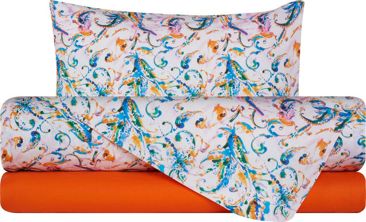Completo letto lenzuola federe bifaccia double face stampa digitale in cotone made in italy PAISLEY MULTICOLOR Casa e cucina/Tessili per la casa/Biancheria da letto/Lenzuola e federe/Lenzuola Novilunio - Sesto San Giovanni, Commerciovirtuoso.it