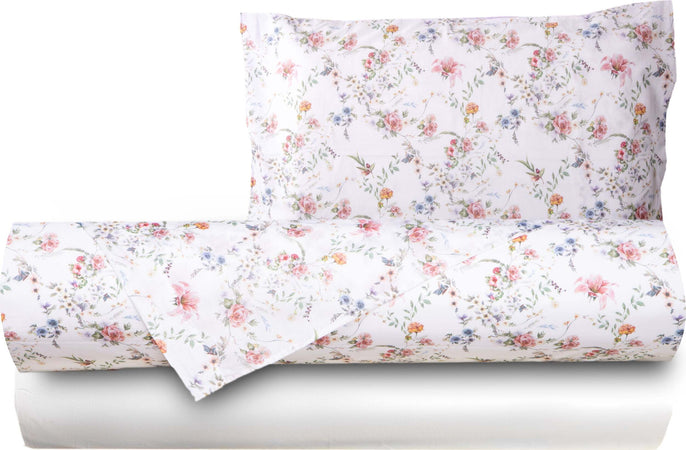 Completo letto lenzuola federe bifaccia double face stampa digitale in cotone made in italy SOTTOBOSCO/BIANCO Casa e cucina/Tessili per la casa/Biancheria da letto/Lenzuola e federe/Lenzuola Novilunio - Sesto San Giovanni, Commerciovirtuoso.it