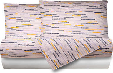 Completo-letto-lenzuola-in-cotone-made-in-italy-COLORDOTS-OCRA