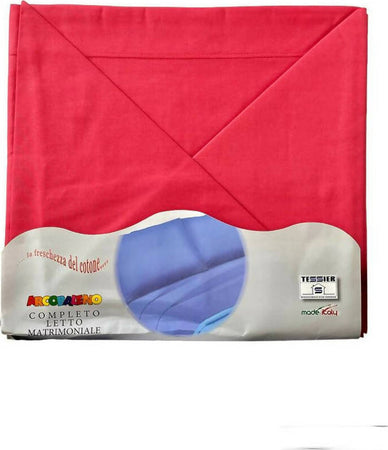 Completo letto matrimoniale in puro cotone 100% arcobaleno by tessier set lenzuola sopra sotto con angoli e federe Casa e cucina/Tessili per la casa/Biancheria per la cameretta/Lenzuola e federe/Set di lenzuola e federe Puleo Casa - Palermo, Commerciovirtuoso.it