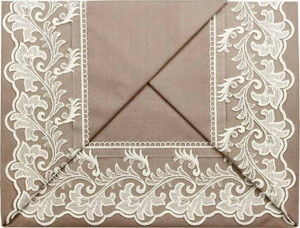 Completo Letto Matrimoniale In Puro Cotone Nazareno Gabrielli Con Applicazioni In Pizzo Articolo Federica Casa e cucina/Tessili per la casa/Biancheria da letto/Lenzuola e federe/Set di lenzuola e federe Puleo Casa - Palermo, Commerciovirtuoso.it