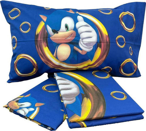 Completo-letto-singolo-in-puro-cotone-100%-prodotto-ufficiale-sonic-set-lenzuola-letto-con-federa-e-lenzuolo-sotto-con-angoli