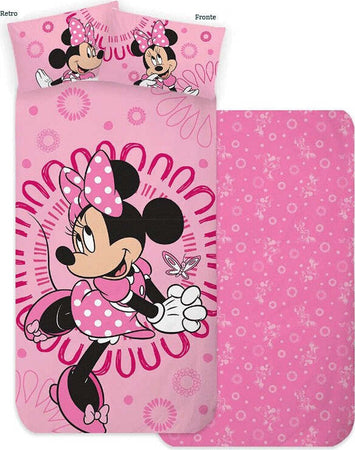 Completo-letto-singolo-Minnie-Disney-in-cotone
