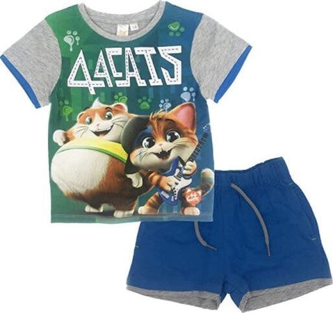 Completo T-Shirt con Pantaloncini Corti 44 Gatti Moda/Bambini e ragazzi/Abbigliamento/Completi e coordinati/Completi due pezzi con pantaloncino Store Kitty Fashion - Roma, Commerciovirtuoso.it