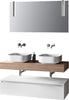 Composizione Bagno 120cm Con Doppio Lavabo, Base Con Cassetto E Specchio Con Lampada Casa e cucina/Bagno/Mobili da bagno/Mobiletti con lavabo Shopbagno.it - Roma, Commerciovirtuoso.it