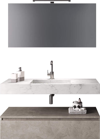 Composizione Bagno 120cm Con Vasca Integrata Cassetto E Specchio Casa e cucina/Bagno/Mobili da bagno/Mobiletti con lavabo Shopbagno.it - Roma, Commerciovirtuoso.it