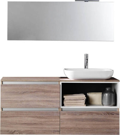 Composizione Mobile Bagno 70cm Sospeso 3 Cassetti Specchio E Lampada Casa e cucina/Bagno/Mobili da bagno/Mobiletti con lavabo Shopbagno.it - Roma, Commerciovirtuoso.it