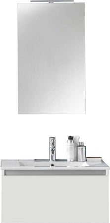 Composizione Mobile Bagno 70cm Sospeso Cassetto Specchio E Lampada Casa e cucina/Bagno/Mobili da bagno/Mobiletti con lavabo Shopbagno.it - Roma, Commerciovirtuoso.it