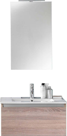 Composizione Mobile Bagno 70cm Sospeso Cassetto Specchio E Lampada Casa e cucina/Bagno/Mobili da bagno/Mobiletti con lavabo Shopbagno.it - Roma, Commerciovirtuoso.it