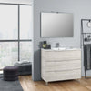 Composizione Mobile Bagno 80cm a Terra Con Tre Cassetti e Specchio Casa e cucina/Bagno/Mobili da bagno/Mobiletti con lavabo Shopbagno.it - Roma, Commerciovirtuoso.it
