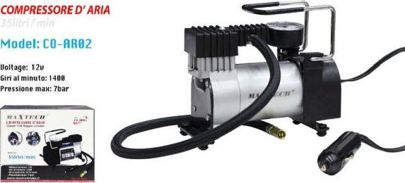 Compressore-Ad-Aria-Portatile-Serbatoio-35l/min-Alimentazione-12v-15a-Maxtech-Co-ar02