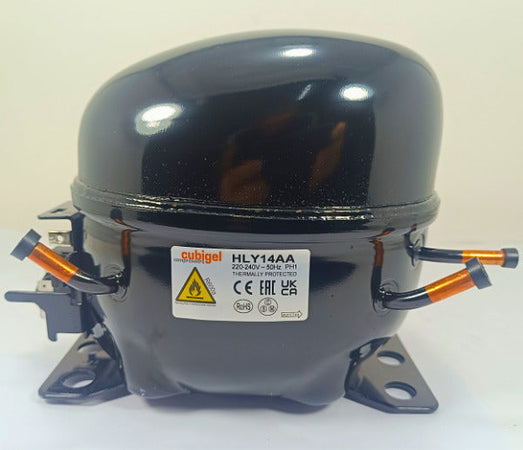 Compressore frigorifero Cubigel HLY14AA hp 1/5 gas R600 cilindrata 14,30 cc LPB Casa e cucina/Grandi elettrodomestici/Accessori e parti di ricambio/Ricambi e accessori per frigoriferi/Altri ricambi per frigoriferi Rossi Ricambi - Venetico Marina, Commerciovirtuoso.it