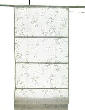CONCEPT-DECOR---TENDA-A-PACCHETTO-CON-BINARIO-INCLUSO-BIANCA-CON-FIORE-GRIGIO-100X175