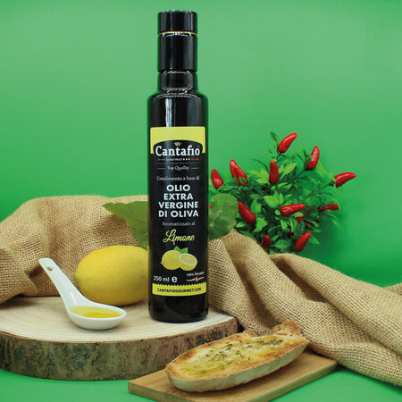 Condimento al Limone 25 cl. | a base di Olio extravergine di oliva 100 % ITALIANO
