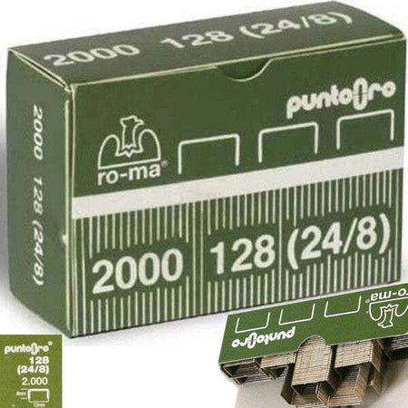 Conf. 2000 Punti Per Graffatrice 128 24/8 Spillatrice Romeo Maestri Finitura Oro Cancelleria e prodotti per ufficio/Archivio ufficio e accessori per scrivania/Spillatrici e perforatrici/Graffette Trade Shop italia - Napoli, Commerciovirtuoso.it