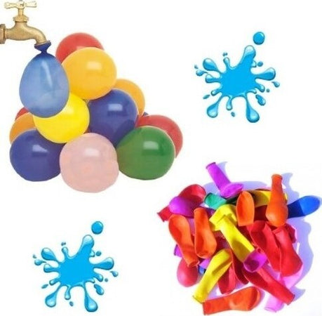 Confezione-100-Palloncini-Per-Bomba-D'acqua-Gavettone-Party-Mare-Spiaggia