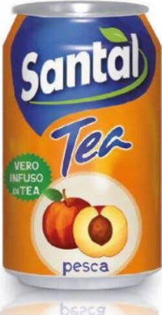 Confezione 24 lattine Santal Tea thè alla pesca lattina 33 cl confezione da 24 pz bibita Non solo caffè online - Albano Laziale, Commerciovirtuoso.it