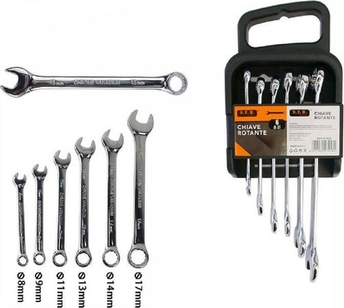 Confezione 6 Pezzi Chiave Inglese Combinata Cricchetto Anello Varie Misure 07458 Casa, arredamento e bricolage > Bricolage e fai da te > Utensili Manuali > Chiavi da Lavoro Trade Shop italia - Napoli, Commerciovirtuoso.it