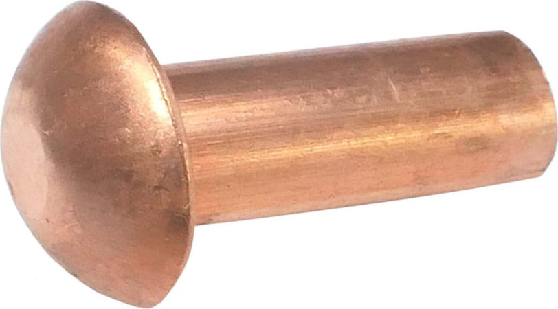 CONFEZIONE-DA-10-PEZZI---RIBATTINI-A-TESTA-TONDA-5x25MM---IN-RAME