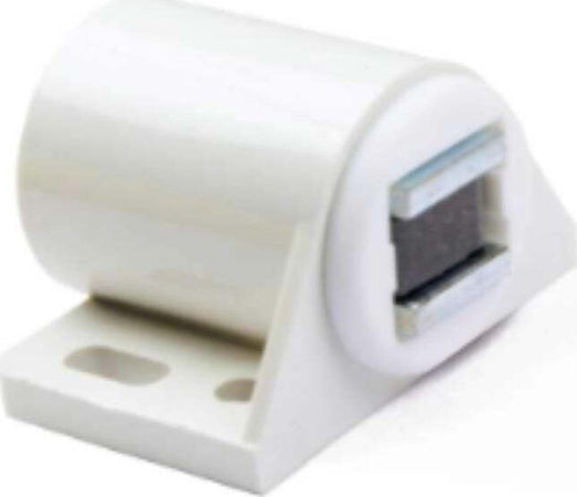 CONFEZIONE-DA-2-PEZZI---CHIUSURE-MAGNETICHE-DA-APPLICARE-REGOLABILI---FORZA-6KG---IN-PLASTICA-COLORE-BIANCO