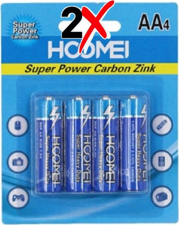 Confezione-Da-8-Batterie-Pile-Stilo-Super-Power-Zinco-Aa-1,5v-Super-Potenti