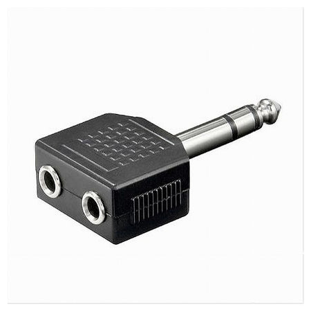 Connettore Adattatore Stereo Audio Aux 6,5mm Maschio A 2 Aux 3,5mm Femmina C-042