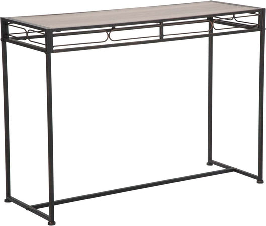 Console-struttura-in-metallo-e-ripiano-in-legno-MDF-per-interni