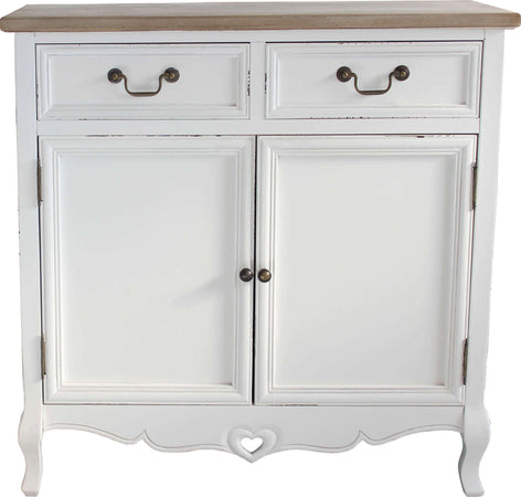 CONSTANCE---credenza-2-ante-2-cassetti-in-legno-di-paulownia-shabby-chic-86x37x85-Bianco-Milani-Home