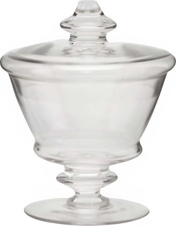 Contenitore coppa decorativa in vetro con coperchio da Ø13 x h17 cm Casa e cucina/Decorazioni per interni/Addobbi e decorazioni per ricorrenze/Decorazioni natalizie/Oggettistica MagiediNatale.it - Altamura, Commerciovirtuoso.it