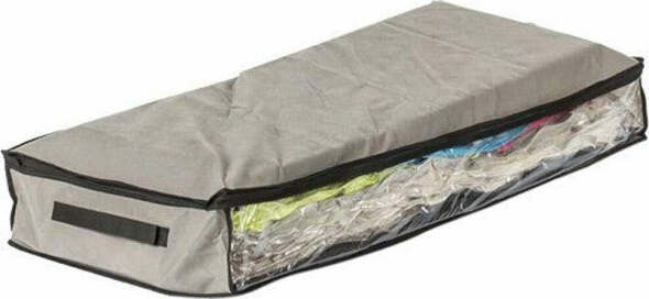 Contenitore-Salvaspazio-Sottoletto-Tessuto-Cambi-Stagione-Coperte-Vestiti-80x45cm