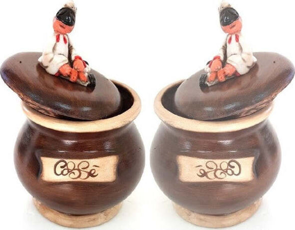 Contenitore-Souvenir-Decorazione-Casa-Pulcinella-Caffè-Terracotta