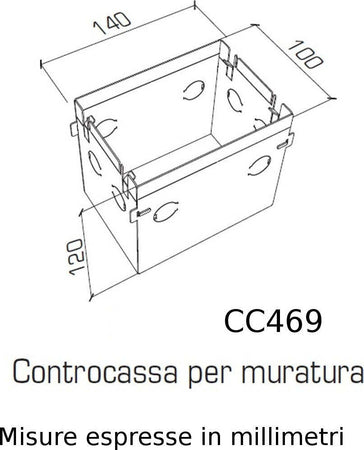 Controcassa-acciaio-9010-Belfiore-Neo-Luce-CC469-0035-accessorio-muratura