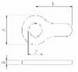 Controdado ad aletta filettato M48x3