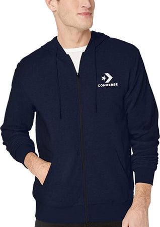 Converse all Star Hoodie Felpa Blu con Cappuccio Unisex Full Zip Frontale Felpa con Tasche Frontali e Cappuccio Regolabile Tinta Unita Moda/Uomo/Abbigliamento/Felpe/Felpe con cappuccio Liquidator Italia - Nicosia, Commerciovirtuoso.it