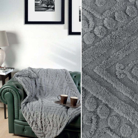 Coperta plaid acca24 folgaria in morbido pile + retro in sherpa