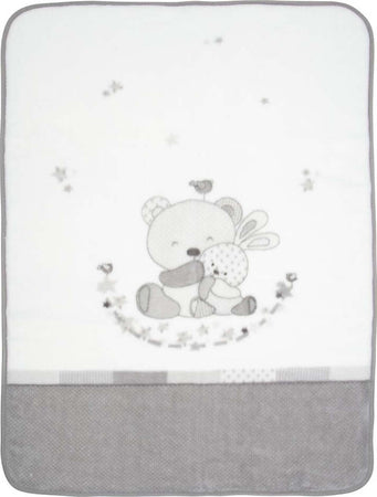 Coperta Raschel Culla 110X140X1 Cm Team Grigio Casa e cucina/Tessili per la casa/Biancheria per culle e lettini/Coperte e copertine/Coperte La Casa Del Bebè - Napoli, Commerciovirtuoso.it