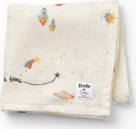 Copertina in Mussola di Bambù Elodie Details Playground Spaceland by C. H. Casa e cucina/Tessili per la casa/Biancheria per culle e lettini/Coperte e copertine/Copertine avvolgenti La Casa Del Bebè - Napoli, Commerciovirtuoso.it