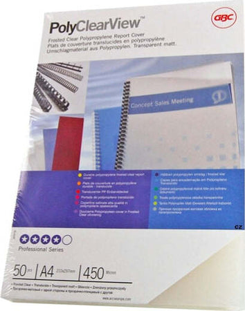 Copertine PolyClear View - A4 - 300 micron - PPL - neutro trasparente opaco - GBC - conf. 100 pezzi Cancelleria e prodotti per ufficio/Elettronica per ufficio/Rilegatrici e accessori/Copertine per rilegatrici Eurocartuccia - Pavullo, Commerciovirtuoso.it