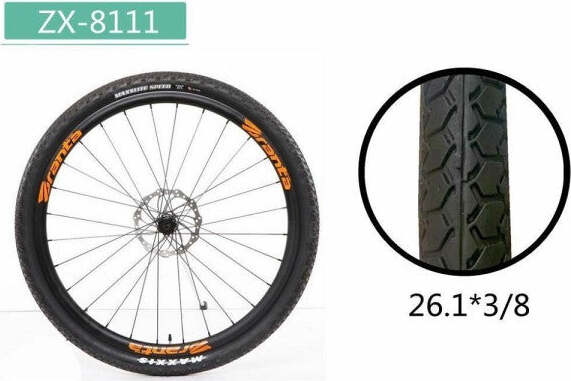 Copertone-Ruota-Pneumatico-Gomme-Per-Bici-Bicicletta-Mtb-Bike-26.1-×-3/8-Zx-8111