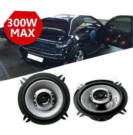 COPPIA-ALTOPARLANTI-AUTO-300-W-CASSE-13/14-CM-2-VIE-300W-300-WATT-WOOFER