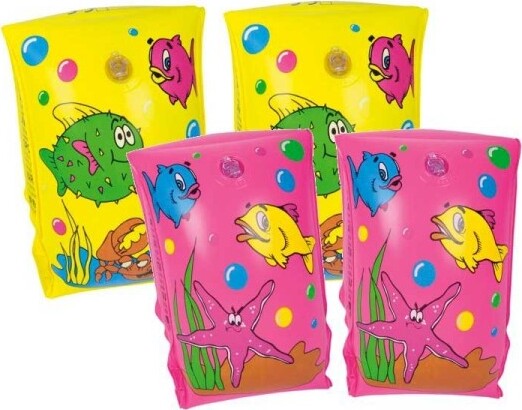 Coppia-Braccioli-Mare-Piscina-Bracciolo-Nuoto-Per-Bambini-25-X-15-Cm-Vari-Colori