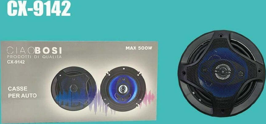 Coppia Di Casse Auto Altoparlanti Speaker 500 Watt 16 Cm Cx-9142 Elettronica/Elettronica per veicoli/Elettronica per auto/Sistemi audio/Altoparlanti/Altoparlanti coassiali Trade Shop italia - Napoli, Commerciovirtuoso.it