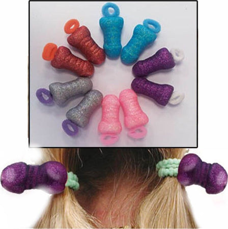 Coppia di Elastici per capelli con pisello party gadget scherzo per adulti addio al nubilato Salute e cura della persona/Erotismo e contraccezione/Sex toys/Gadget per addio al nubilato e al celibato Kondorama - Martinsicuro, Commerciovirtuoso.it