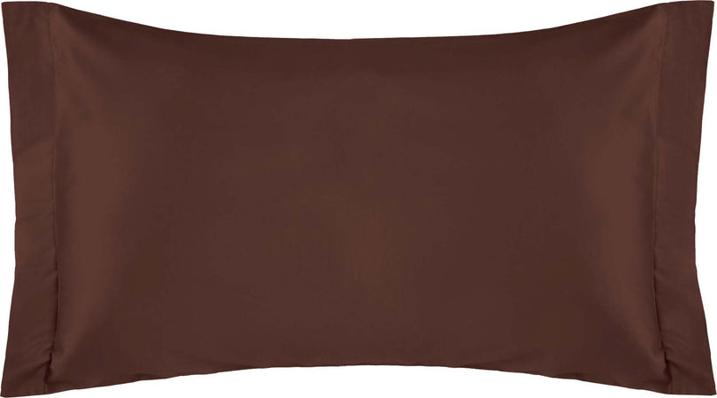 Coppia di federe a 2 volani in Raso di puro cotone Cacao Casa e cucina/Tessili per la casa/Biancheria da letto/Lenzuola e federe/Federe Vanita di raso - Sesto San Giovanni, Commerciovirtuoso.it