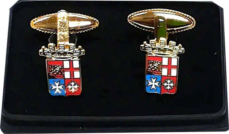 Coppia Di Gemelli Marina Prodotto Ufficiale Moda/Uomo/Gioielli/Gemelli ed accessori per camicie/Gemelli per polsini camicia Il Distintivo - Pesaro, Commerciovirtuoso.it