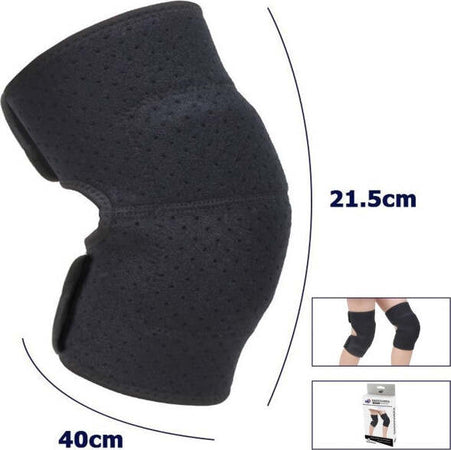 Coppia-Ginocchiere-Fascia-Tutore-Anallergica-Lavabile-Per-Bambini-Colore-Nero-M