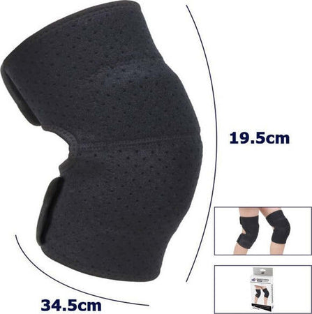 Coppia-Ginocchiere-Fascia-Tutore-Anallergica-Lavabile-Per-Bambini-Colore-Nero-S