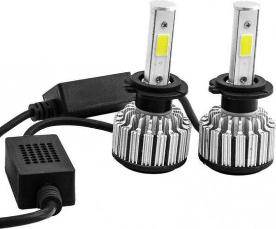 Coppia-Lampada-4s-Faro-Headlight-H4-6000k-Led-28w-Bulbi-Ricambi-Luce-Auto-Camper