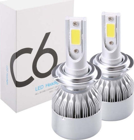 Coppia-Lampade-Anabbaglianti-Abbaglianti-C6-Hb3-9005-6000k-Led-8v-48v-F-36w/3800lm-Auto-Moto