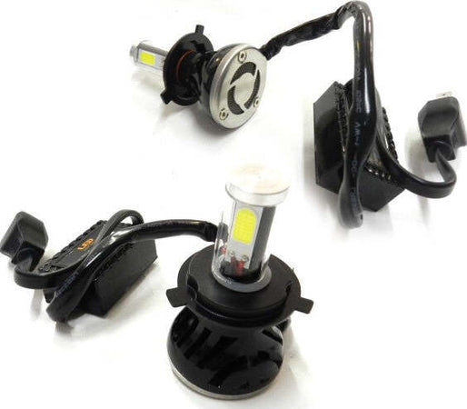 Coppia-Lampade-Fari-Ricambio-Per-Auto-4-Led-8s-H4-Alta-Luminosita'-Bianco-Freddo